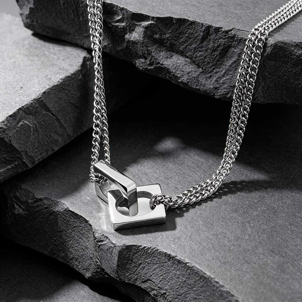 Minimalist Korean Style Double Layer Necklace